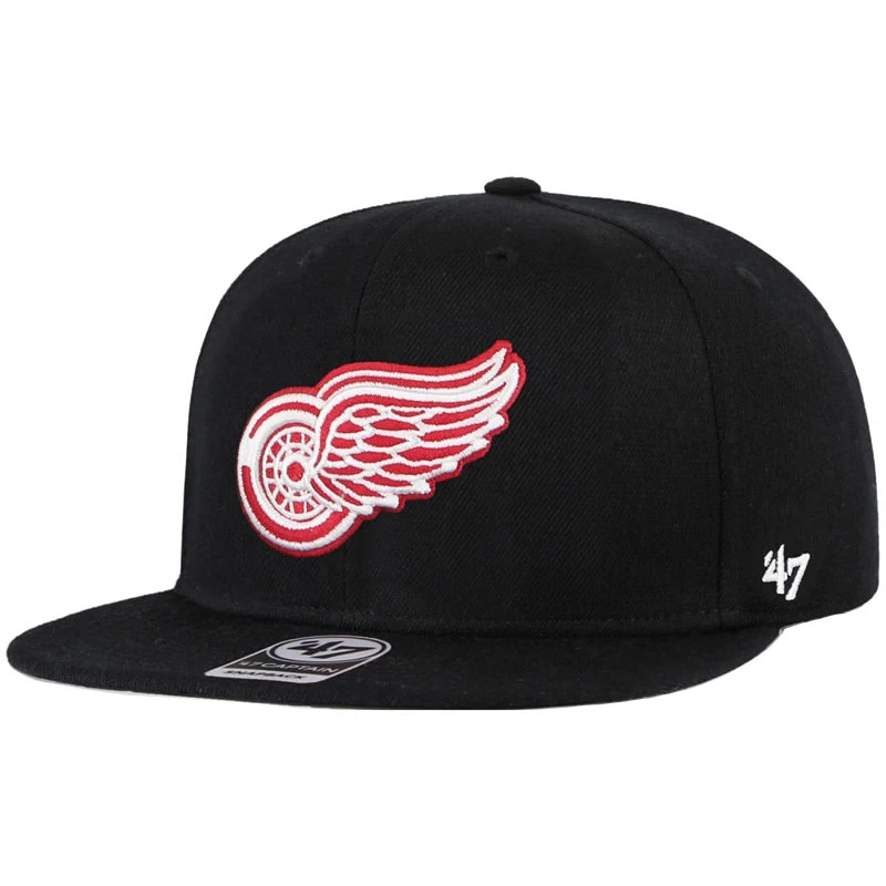 '47 BRAND 47 Brand Detroit Red Wings No Shot Captain Snapback Hat 1 '47 BRAND 47 Brand Detroit Red Wings No Shot Captain Snapback Hat
