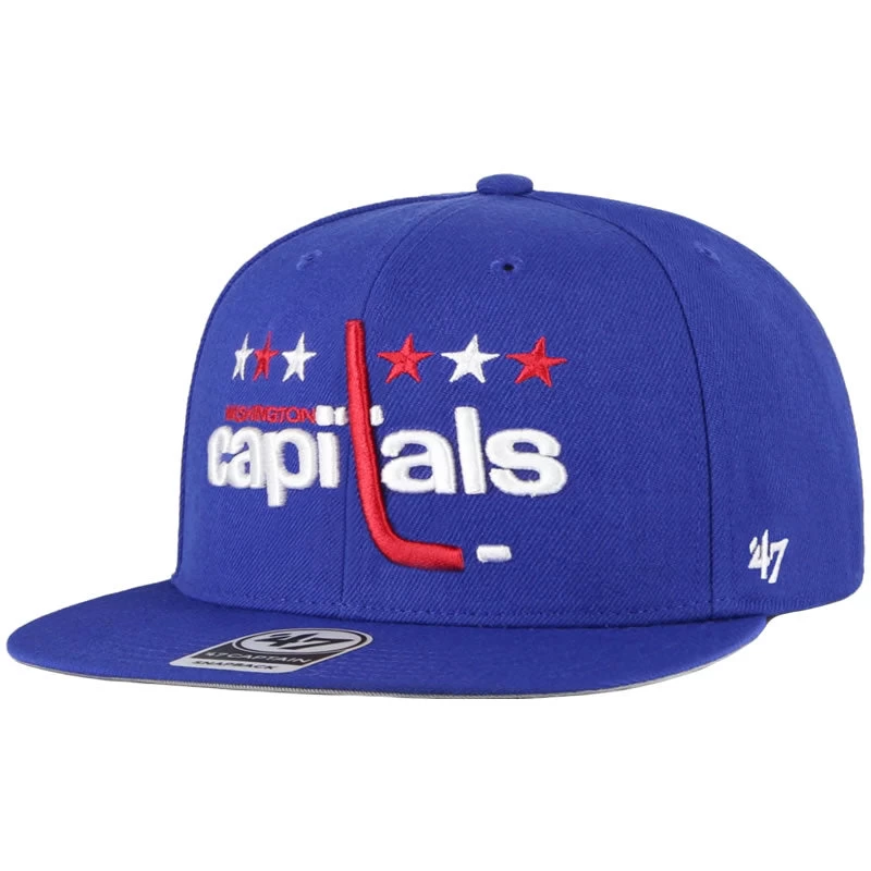 '47 BRAND 47 Brand Washington Capitals No Shot Captain Snapback Hat 1 '47 BRAND 47 Brand Washington Capitals No Shot Captain Snapback Hat