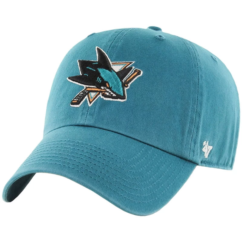 '47 BRAND 47 Brand San Jose Sharks Clean Up Adjustable Hat 1 '47 BRAND 47 Brand San Jose Sharks Clean Up Adjustable Hat