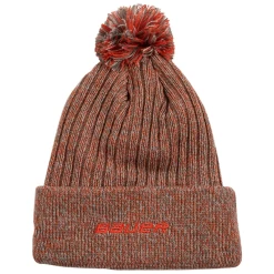 Bauer New Era Team Marl Pom Knit Orange Beanie