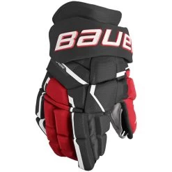 Bauer Supreme Mach Gloves - SENIOR -Hockey Equipment Store Bauer Supreme Mach Gloves BlackRed