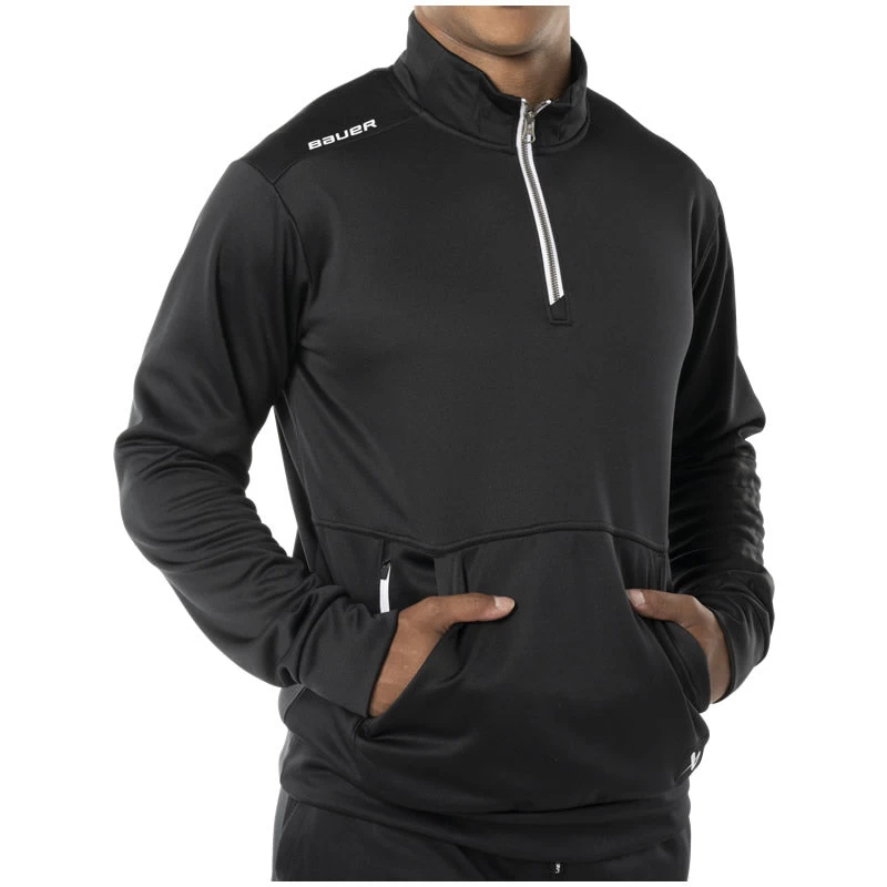 Bauer Team Fleece Black Half-Zip 1 Bauer Team Fleece Black Half-Zip