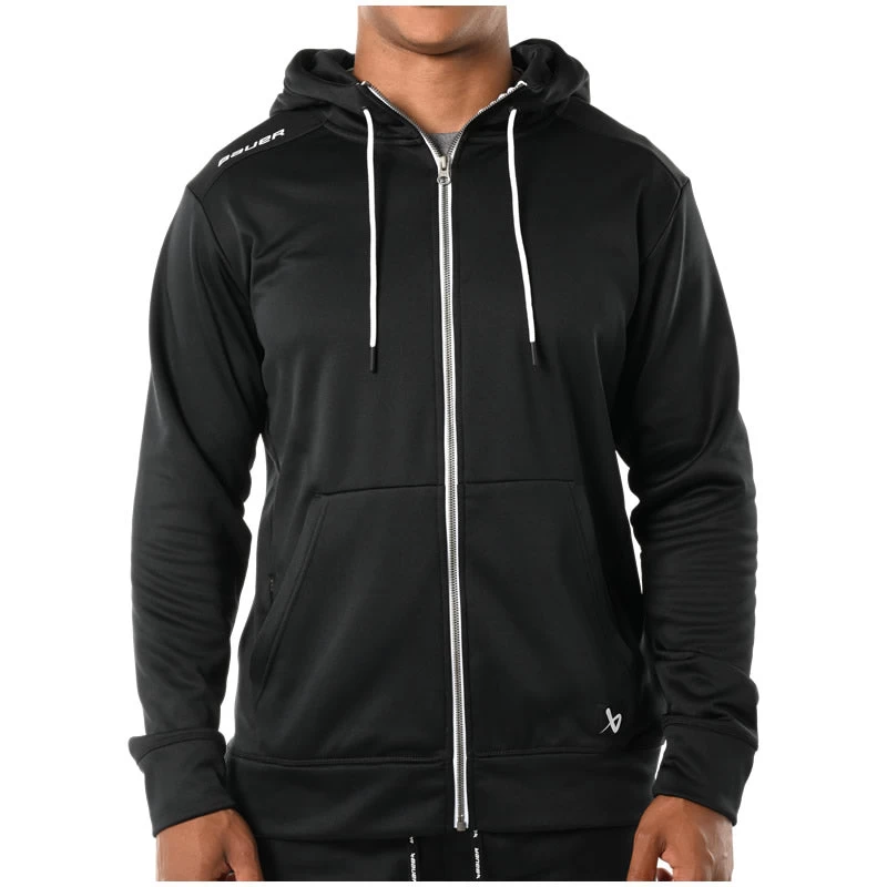 Bauer Team Fleece Black Zip Hoodie 1 Bauer Team Fleece Black Zip Hoodie