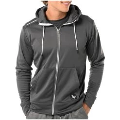 Bauer Team Fleece Grey Zip Hoodie