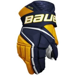 Bauer Vapor HyperLite Gloves - INTERMEDIATE 16 Bauer Vapor HyperLite Gloves - INTERMEDIATE -Hockey Equipment Store Bauer Vapor HyperLite Gloves Navy Gold