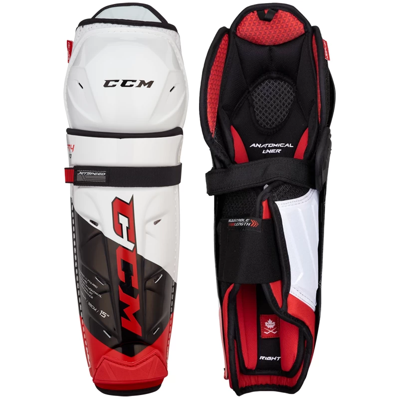 CCM JetSpeed FT4 Pro Shin Guards - SENIOR 1 CCM JetSpeed FT4 Pro Shin Guards - SENIOR