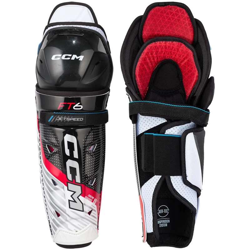CCM JetSpeed FT6 Shin Guards - JUNIOR 1 CCM JetSpeed FT6 Shin Guards - JUNIOR