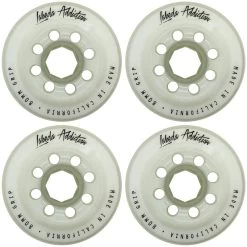 Labeda Addiction White Inline Hockey Wheels (4 Pack)